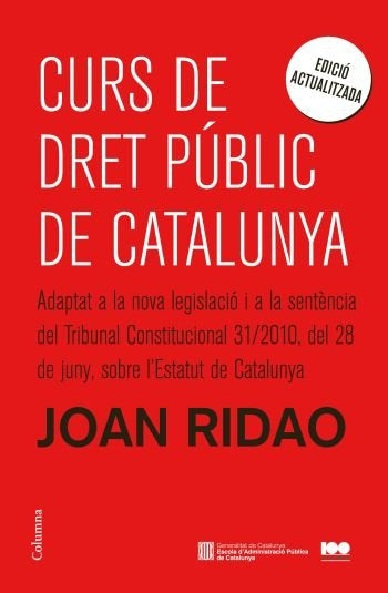 Curs de Dret Públic de Catalunya, de Ridao Martín | portada del libro