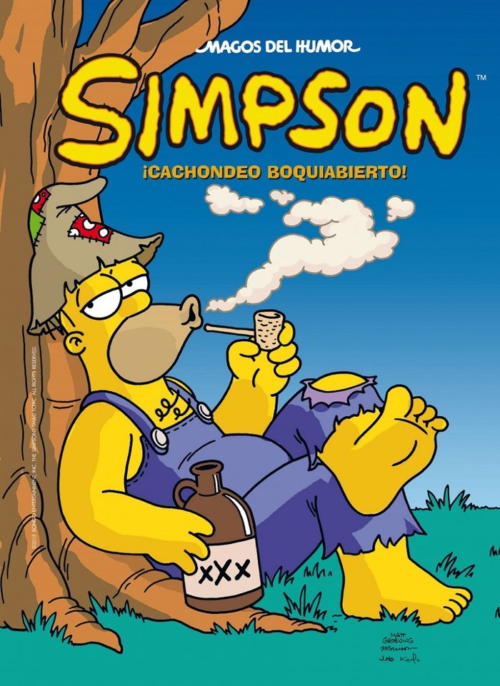 Cachondeo boquiabierto (Magos del Humor Simpson 46), de Groening | portada del libro