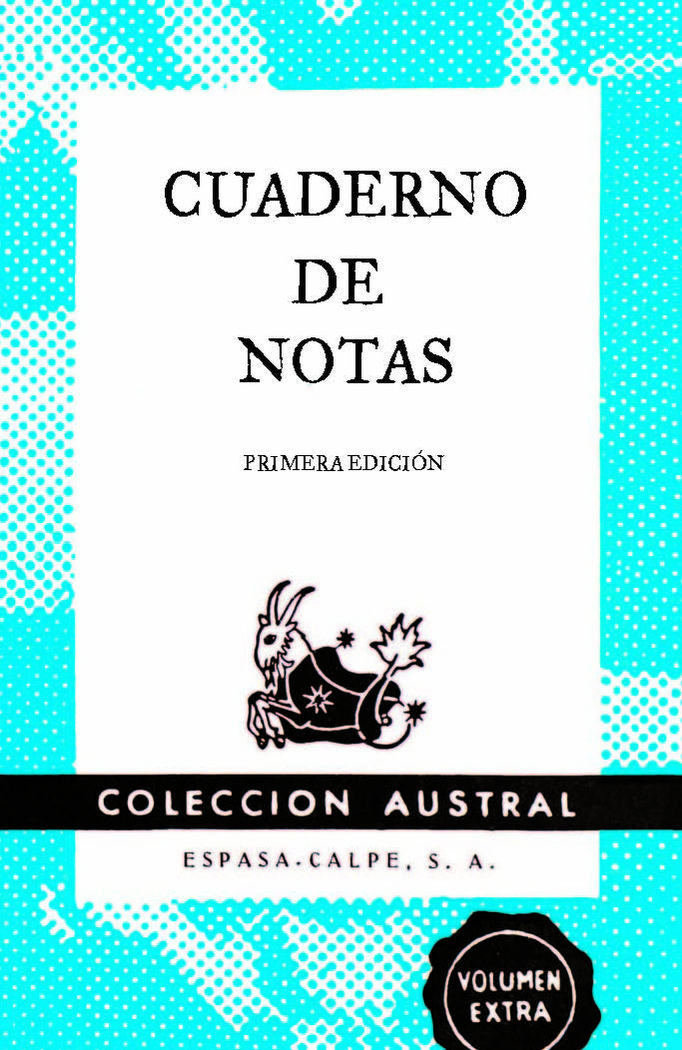 Cuaderno de notas azul 11,2x17,4cm, de Espasa Calpe | portada del libro
