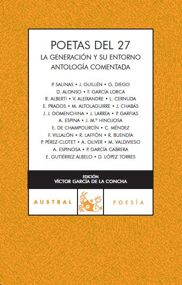 Poetas del 27. La Generación y su entorno, de AA. VV. | portada del libro