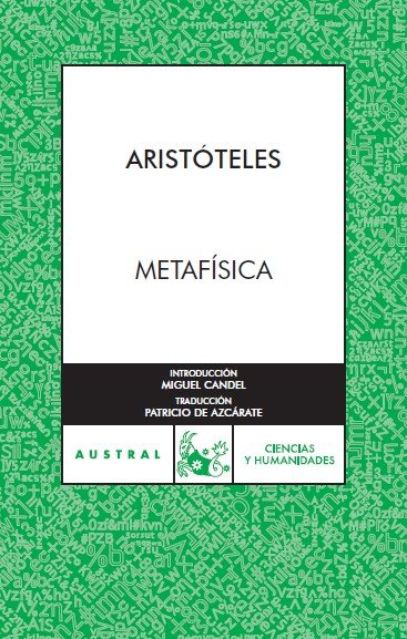 Metaf¡sica, de ARISTOTELES | portada del libro