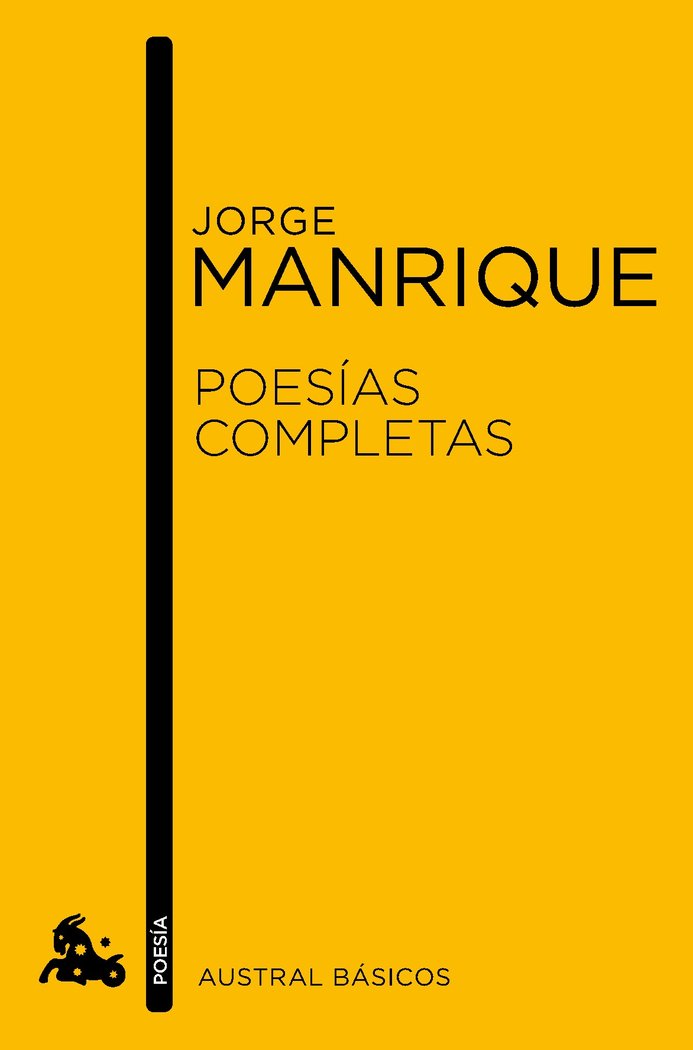 Poesías completas, de Manrique | portada del libro