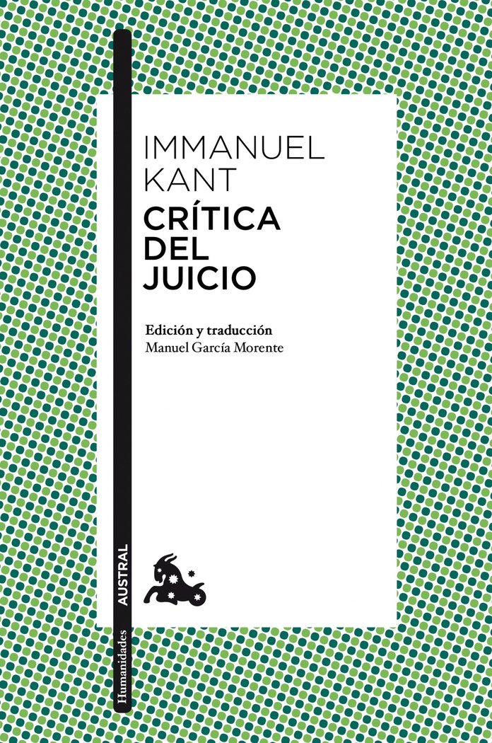 Crítica del juicio, de Kant, Immanuel | portada del libro