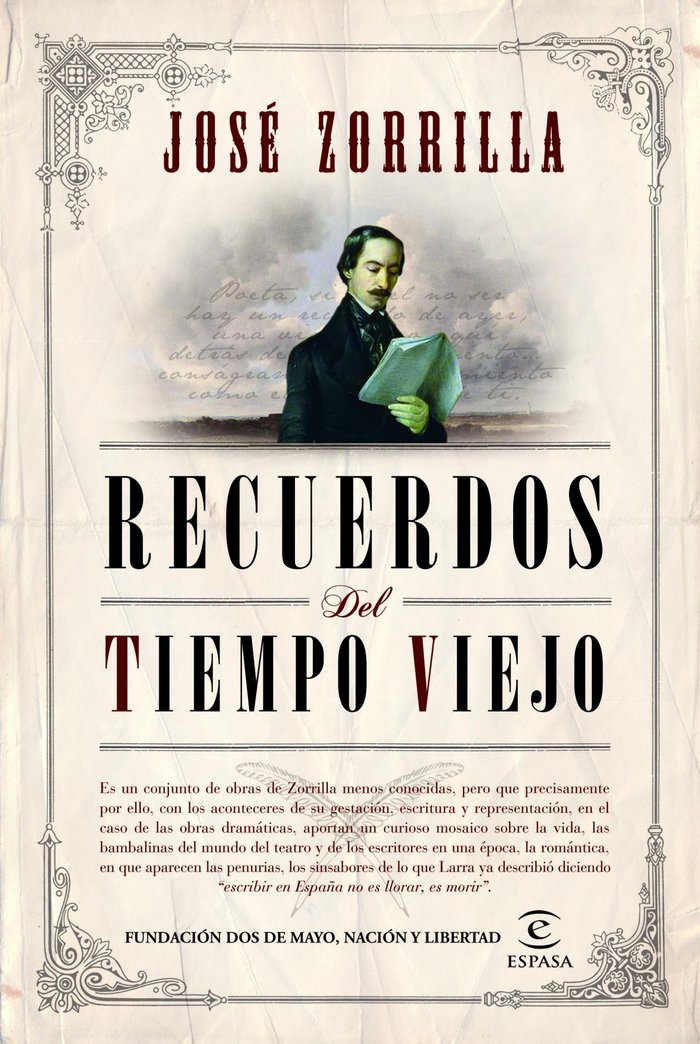 Recuerdos del tiempo viejo, de JOSE ZORRILLA | portada del libro