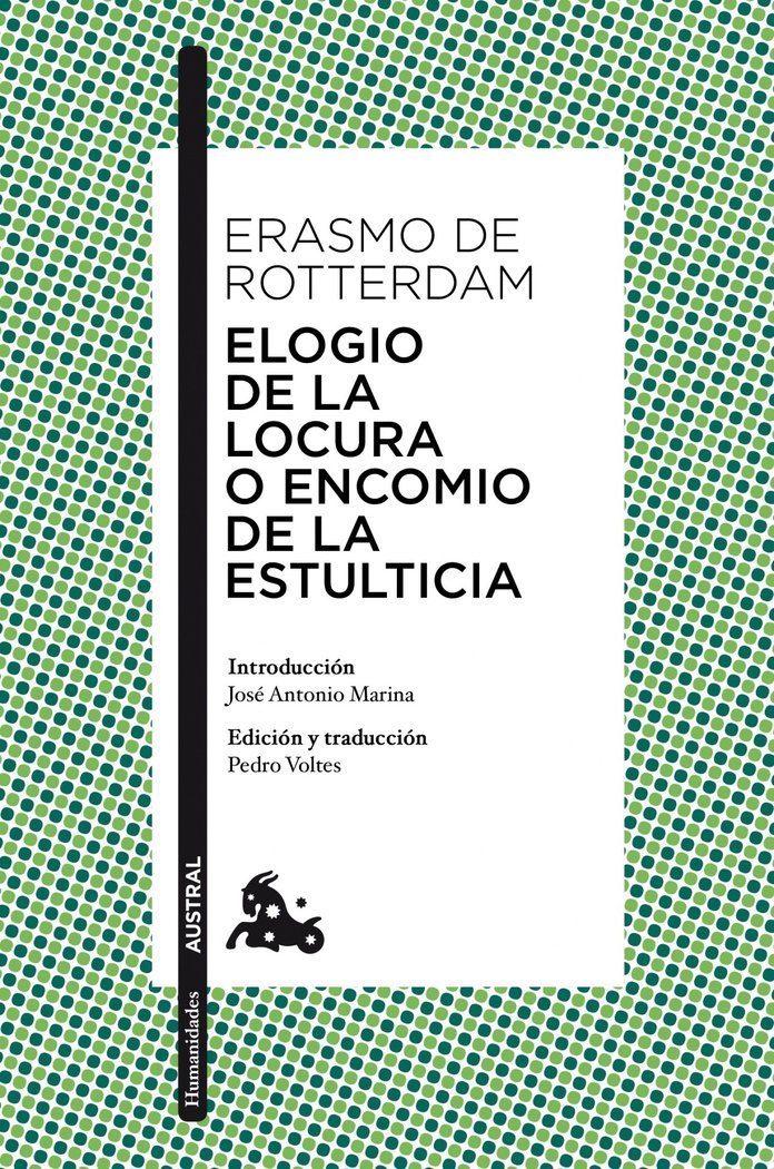 Elogio de la locura o Encomio de la estulticia, de Erasmo de Rotterdam | portada del libro