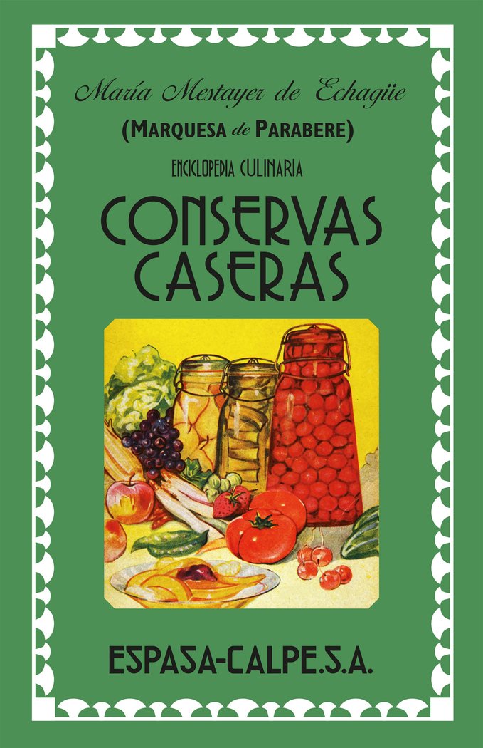 Conservas caseras, de Marquesa de Parabere | portada del libro