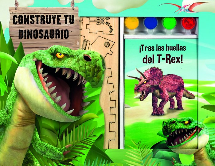 Construye tu dinosaurio, de AA. VV. | portada del libro