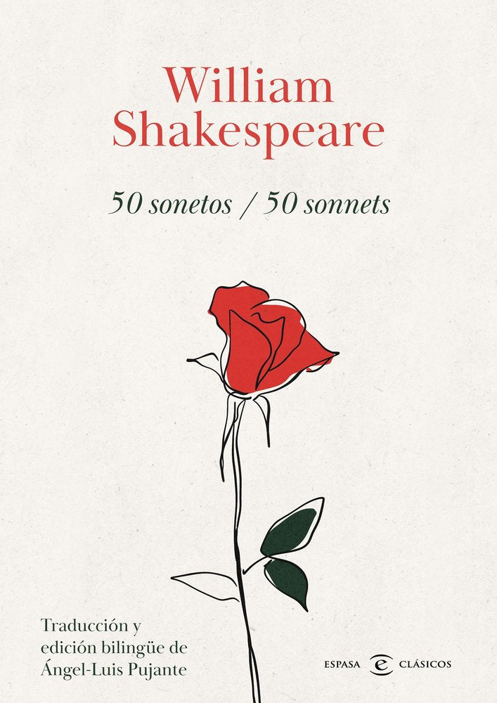 50 SONETOS 50 SONNETS, de WILLIAM SHAKESPEARE | portada del libro