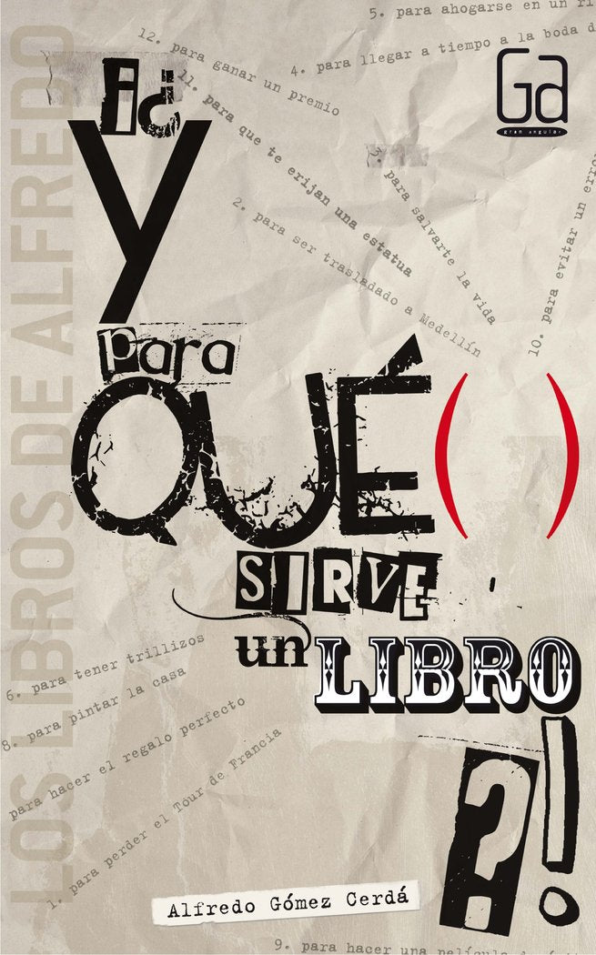 ¿Y para qué sirve un libro?, de Gómez Cerdá, Alfredo | portada del libro