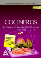 COCINEROS DEL SERVICIO DE SALUD DE CASTILLA Y LEON (SACYL)., de Varios autores | portada del libro