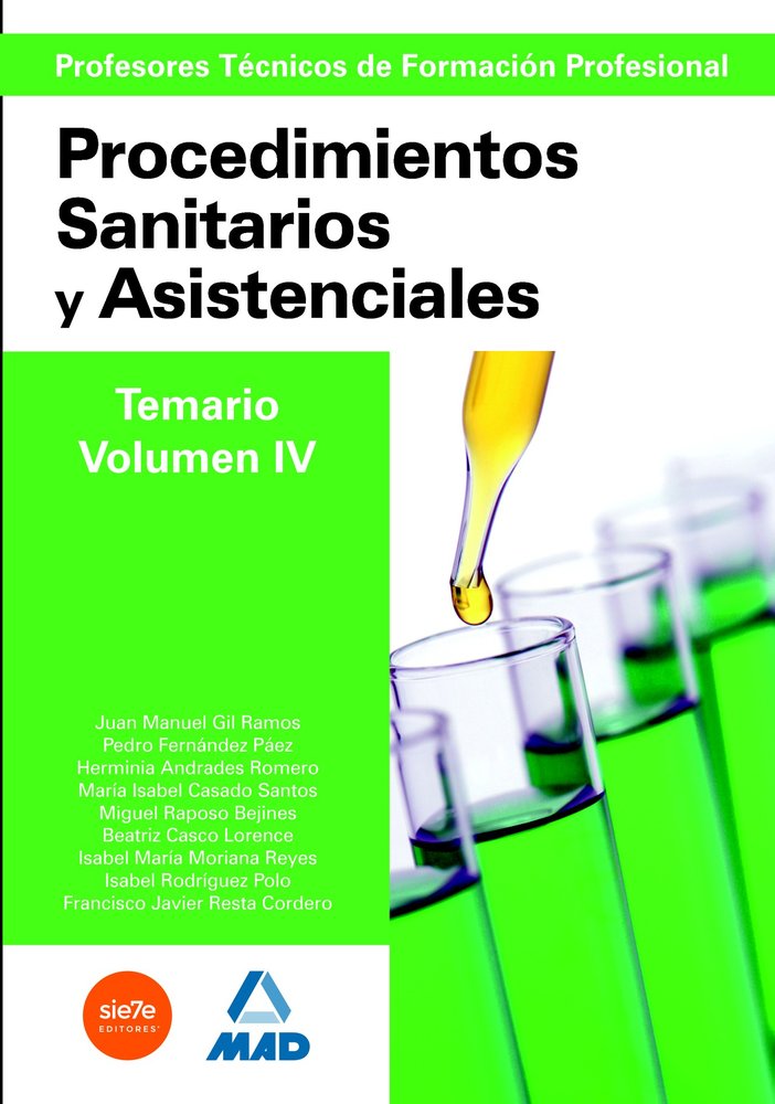 Cuerpo de profesores técnicos de formación profesional. Procedimientos sanitarios y asistenciales.Vo, de Gil Ramos, Juan Manu