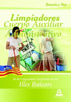 Limpiadores de la comunidad autónoma de las islas baleares. Temario y test, de Varios autores | portada del libro