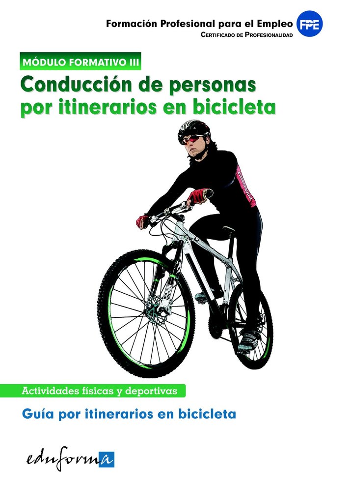 Conducción de personas por itinerarios en bicicleta | portada del libro
