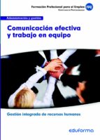 UF0346 COMUNICACION EFECTIVA Y TRABAJO EN EQUIPO. FAMILIA PR, de Varios autores | portada del libro