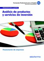 UFO0338.Análisis de productos y servicios de Inversión. Familia profesional Administración y gestión, de ELISA CRUZADO REVILL