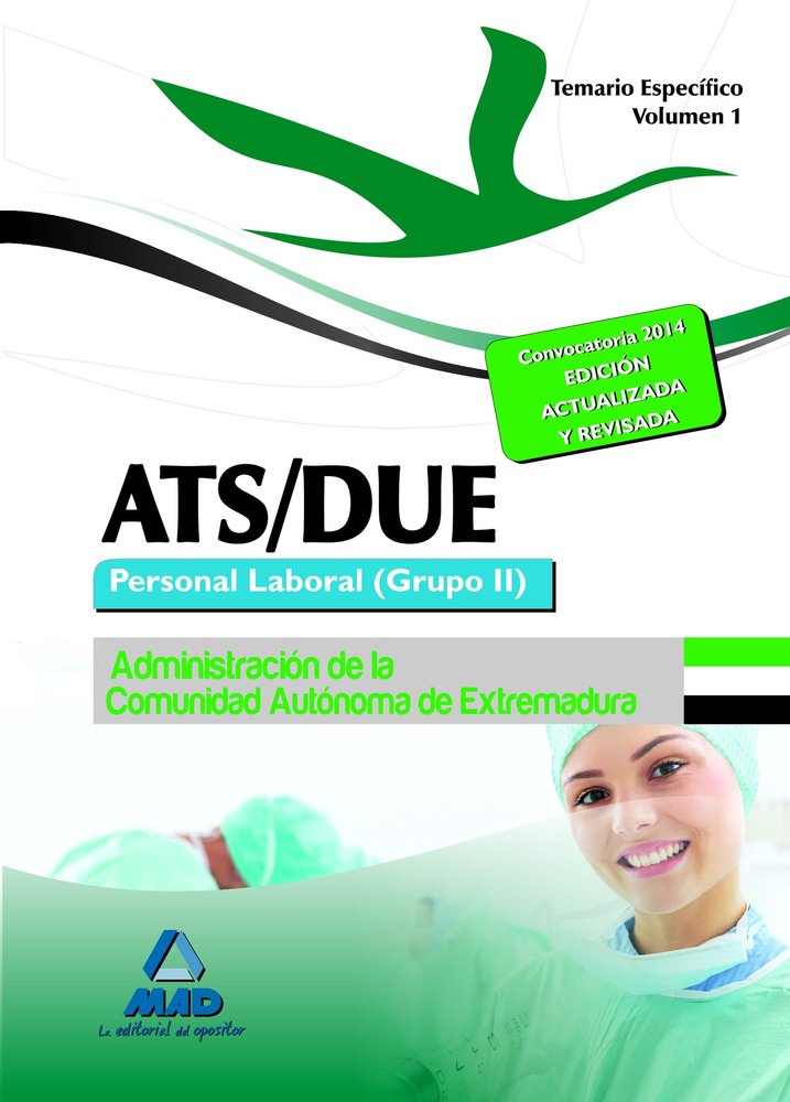 ATS/DUE. Personal Laboral (Grupo II) de la Administración de la Comunidad Autónoma de Extremadura. T, de ANIA PALACIO | porta