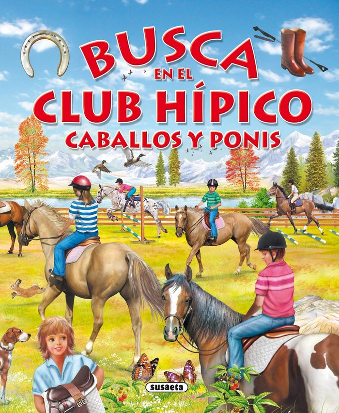 Busca en el club hípico, de Susaeta, Equipo | portada del libro