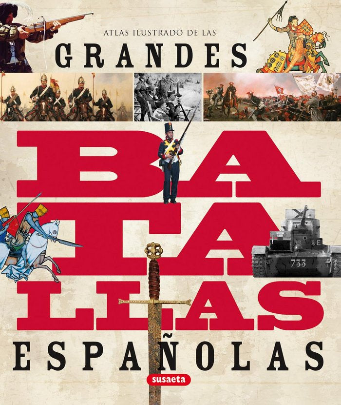 Grandes batallas españolas, de Vázquez García | portada del libro