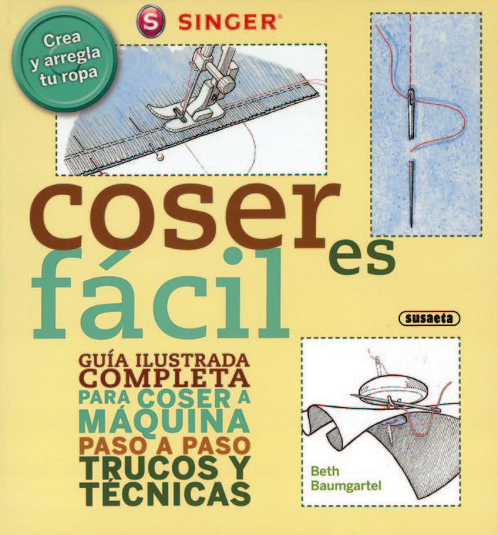 Coser es fácil. Guía ilustrada para coser a máquina, de Baumgartel | portada del libro
