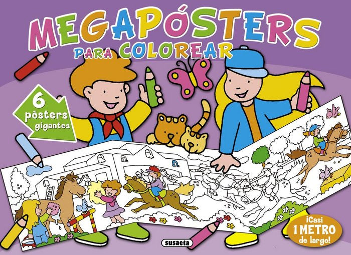 Megapósters para colorear | portada del libro