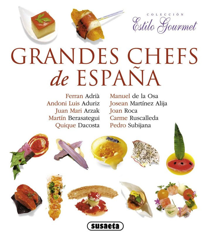 Grandes chefs de España, de Susaeta, Equipo | portada del libro
