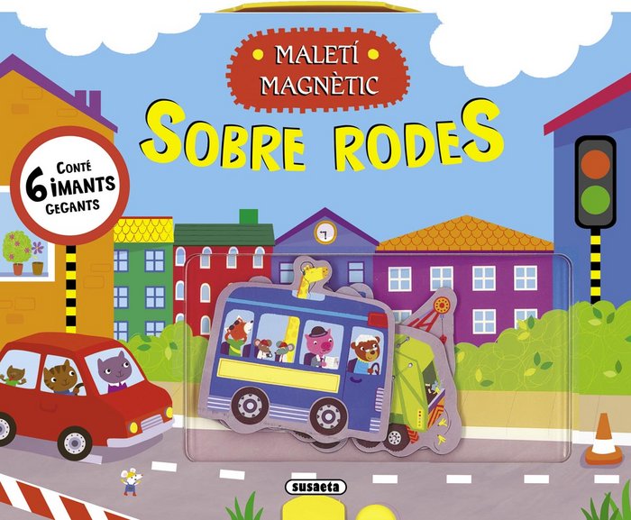 Maleti magnetic. Sobre rodes, de Susaeta, Equip | portada del libro