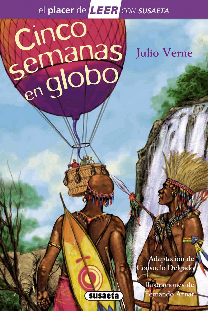 Cinco semanas en globo, de Verne, Julio | portada del libro