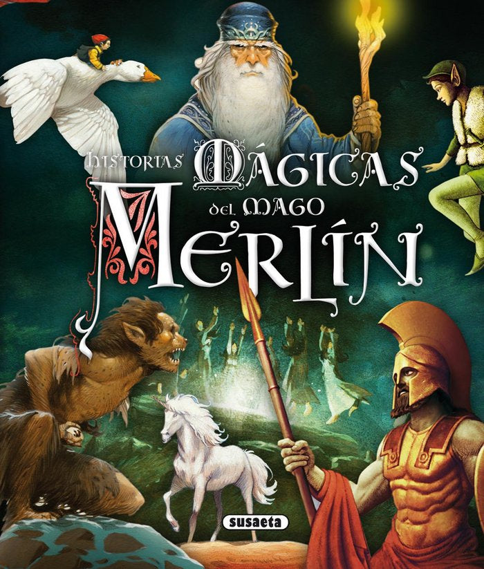 Historias mágicas del mago Merlín, de Colin | portada del libro