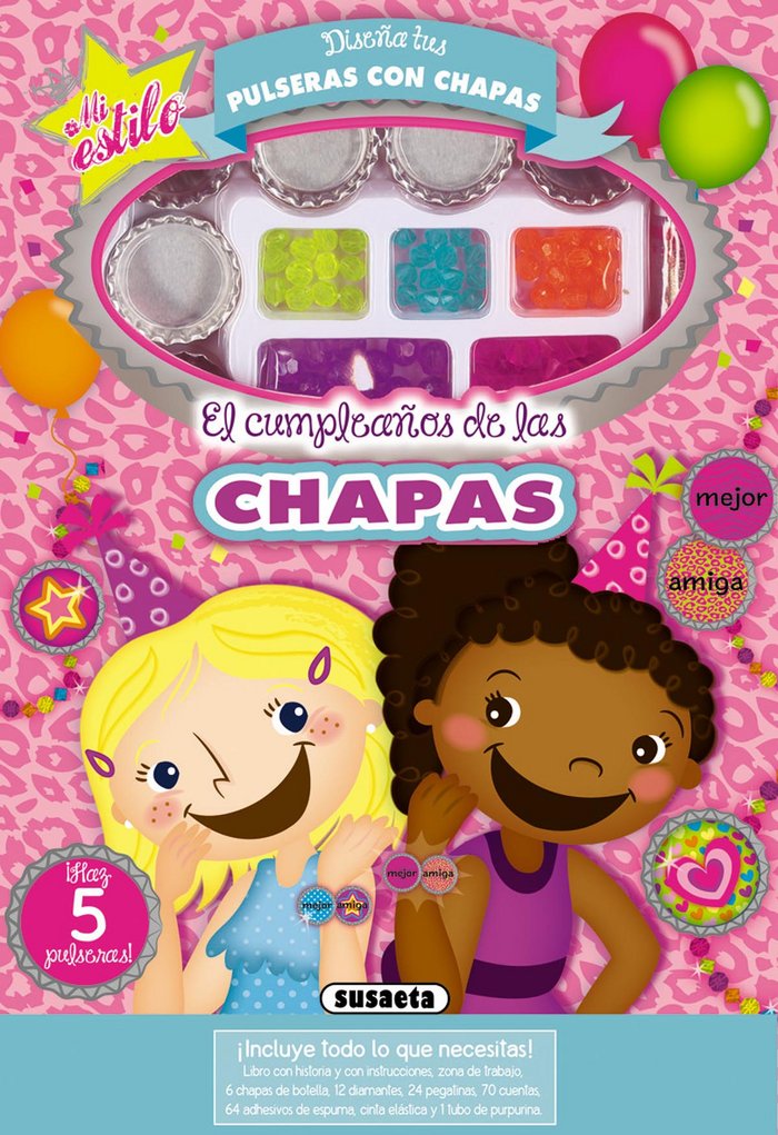 El cumpleaños de las chapas, de Susaeta, Equipo | portada del libro