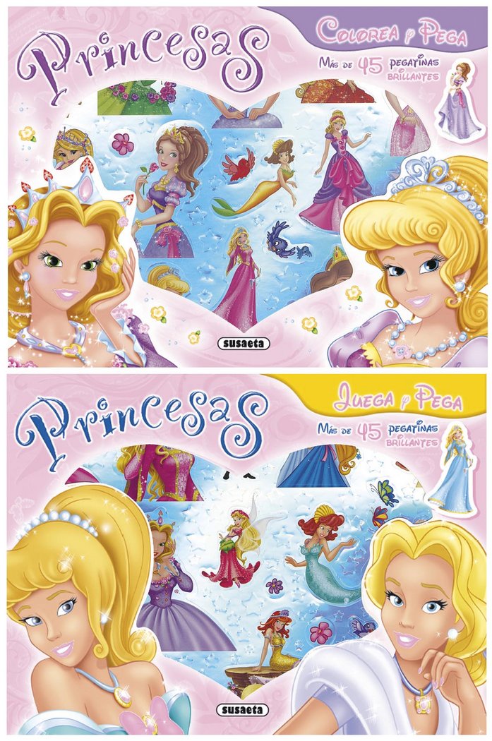 Juego y me divierto con princesas (2 títulos), de Susaeta, Equipo | portada del libro