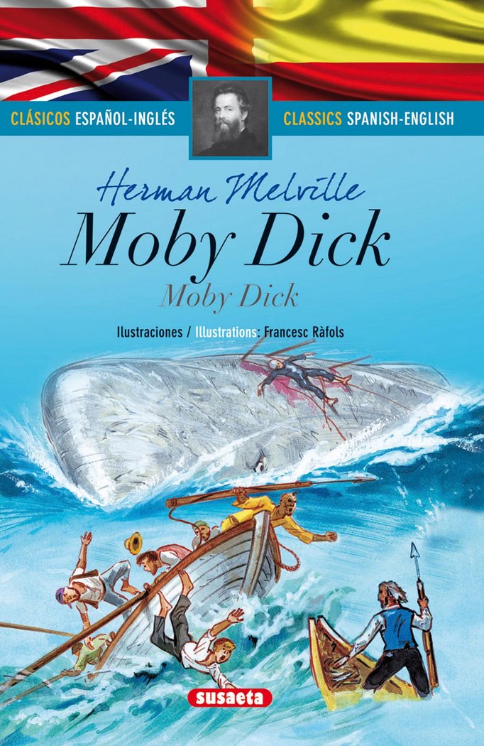 Moby Dick (español/inglés), de Melville | portada del libro
