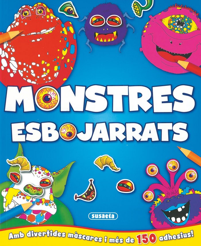 Monstres esbojarrats amb màscares i adhesius, de Susaeta | portada del libro