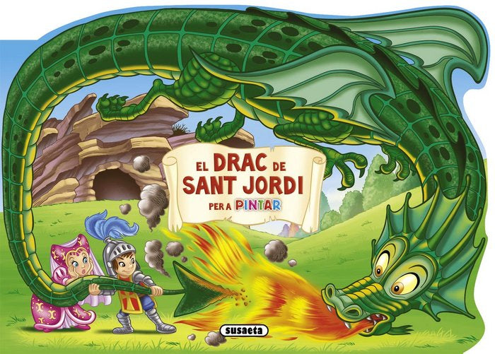 El drac de Sant Jordi per a pintar, de Susaeta | portada del libro
