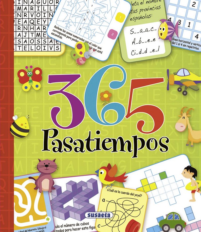 365 pasatiempos, de Susaeta, Equipo | portada del libro