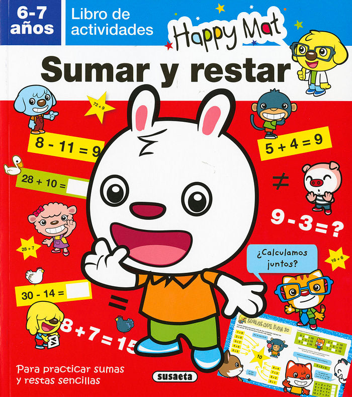 Sumar y restar (6-7 años), de Susaeta, Equipo | portada del libro
