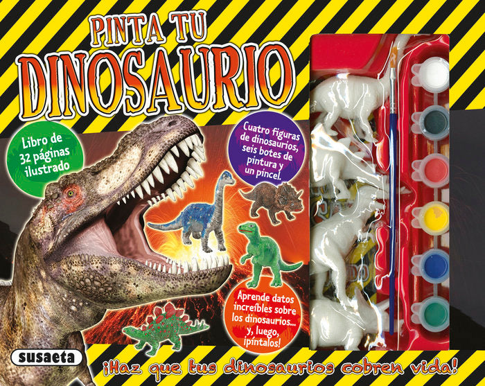 Pinta tu dinosaurio, de Susaeta | portada del libro