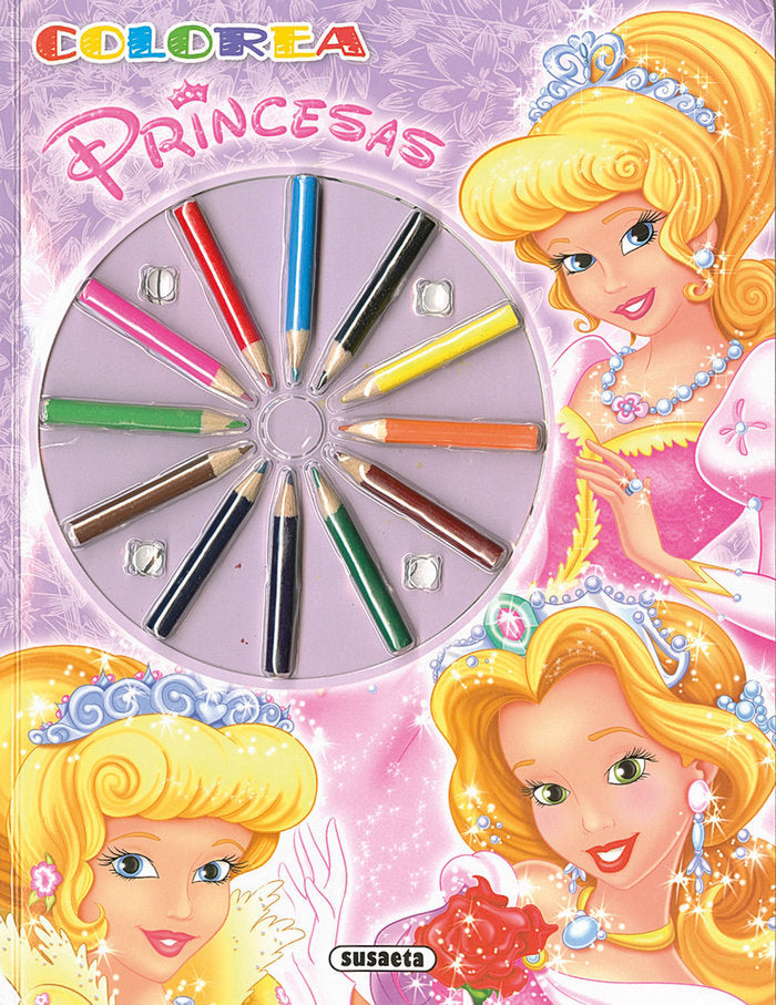 Colorea princesas, de Susaeta, Equipo | portada del libro