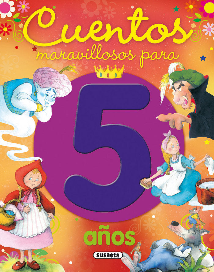 Cuentos maravillosos para 5 años, de Susaeta | portada del libro