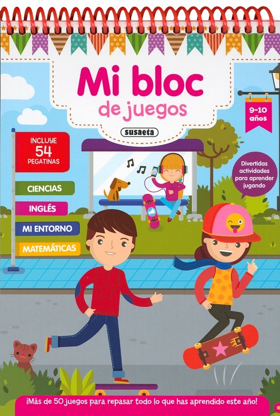 Mi bloc de juegos 9-10 años, de Susaeta, Equipo | portada del libro