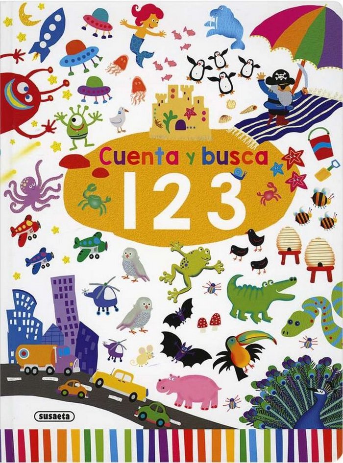 Cuenta y busca. 1,2,3, de Susaeta | portada del libro