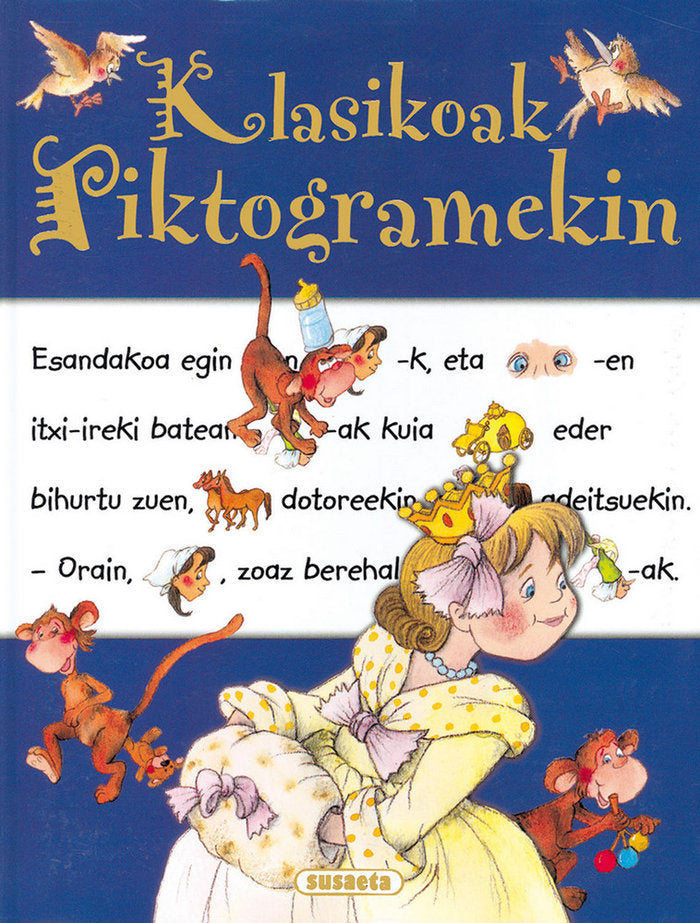 Klasikoak piktogramekin, de Susaeta | portada del libro