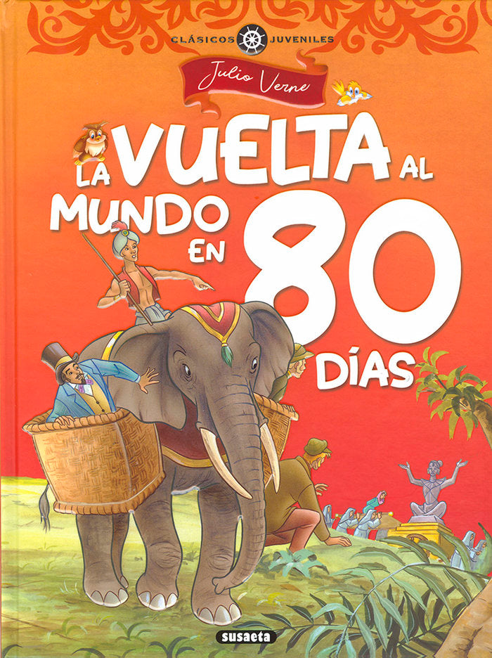 La vuelta al mundo en ochenta días, de Julio Verne | portada del libro