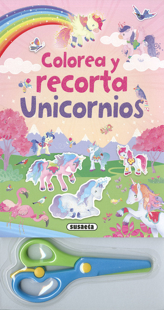 Colorea y recorta unicornios, de Susaeta, Equipo | portada del libro