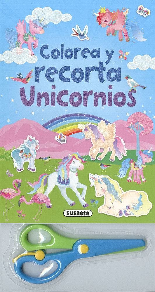 Colorea y recorta unicornios, de Susaeta, Equipo | portada del libro