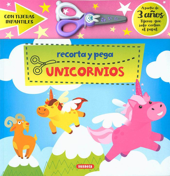 Recorta y pega unicornios, de Ediciones, Susaeta | portada del libro