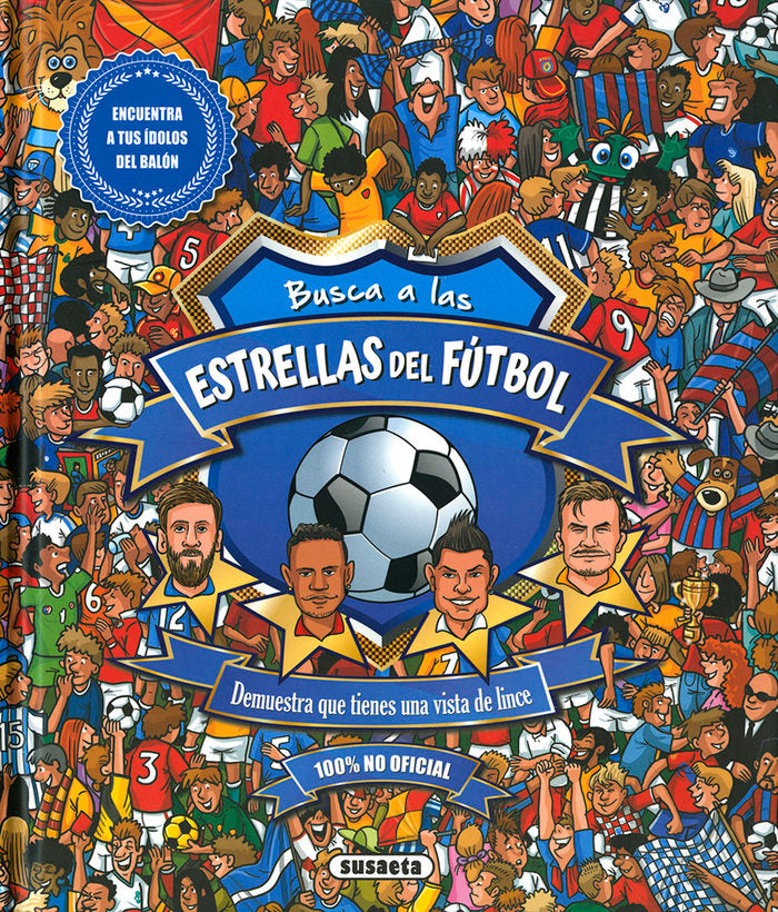 Busca a las estrellas del fútbol, de Ediciones | portada del libro