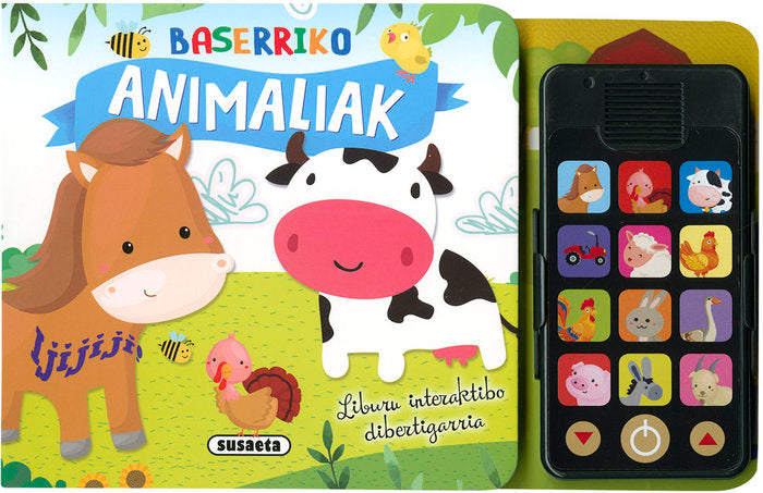 BASERRIKO ANIMALIAK, de EDICIONES, SUSAETA | portada del libro