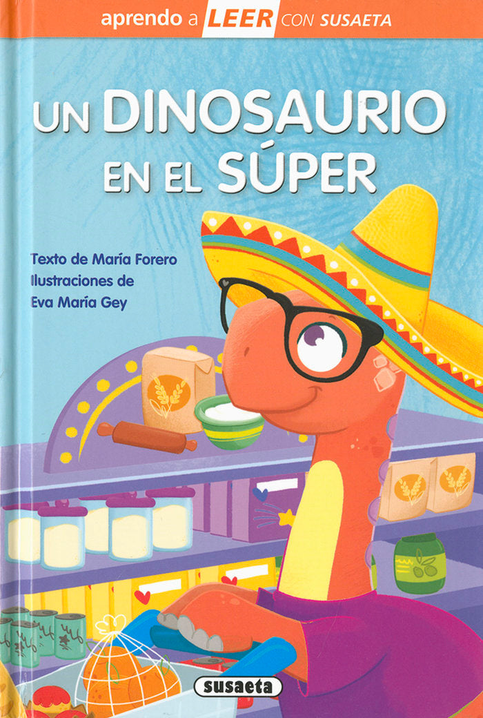 UN DINOSAURIO EN EL SUPER, de FORERO, MARIA | portada del libro