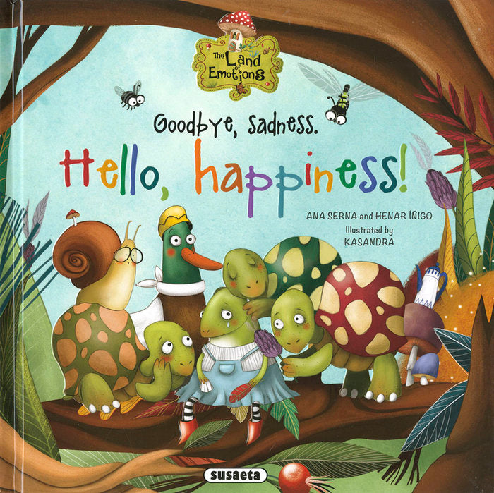 GOODBYE, SADNESS. HELLO, HAPPINESS!, de SERNA | portada del libro