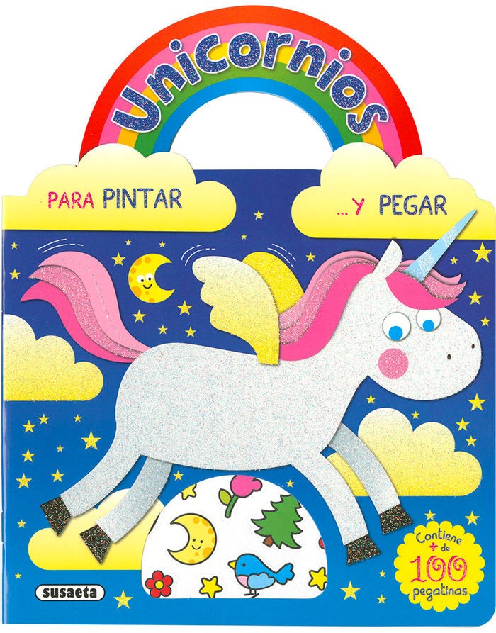 UNICORNIOS PARA PINTAR Y PEGAR, de BUSQUETS, JORDI | portada del libro